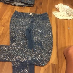 Justice jeans size 18 simply low super skinny