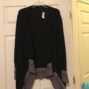 Maurice's brand cardigan gray and black