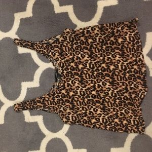 Leopard print tank top