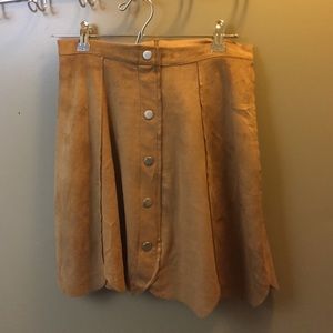 ‼️SALE‼️ High waisted faux suede skirt
