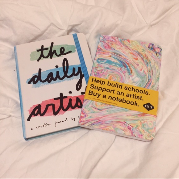 One notebook and one creative journal!