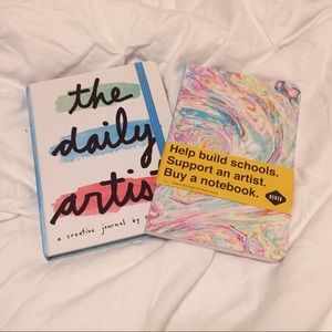 One notebook and one creative journal!