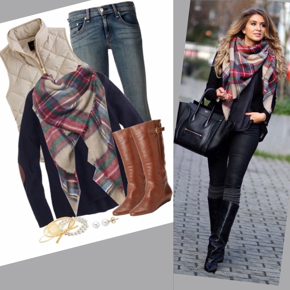 ⛄️WINTER SALE⛄️ ❣1 LEFT❣TRIANGULAR BLANKET SCARF - Picture 2 of 2