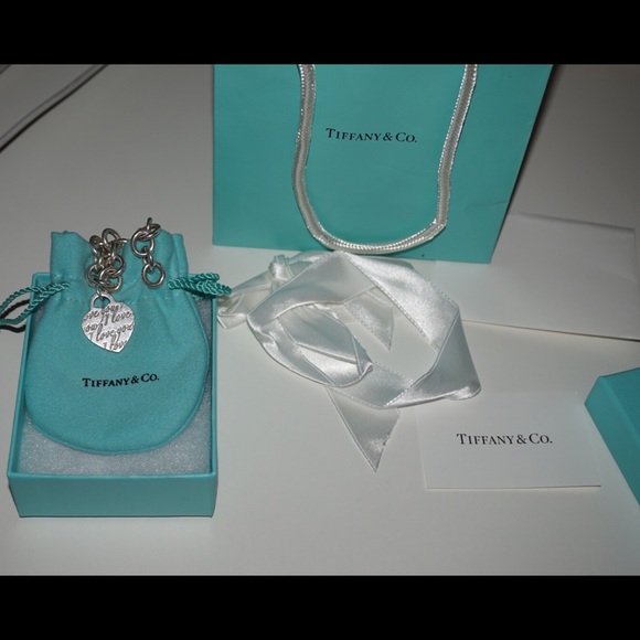 Tiffany & Co "I Love You" charm bracelet