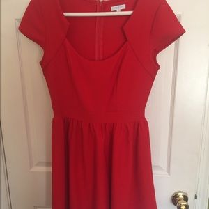 Jun and Ivy red mini dress