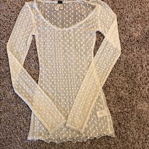 Free people lace under shirt. XS