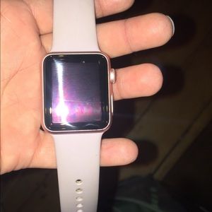 Lavender Rose Gold Apple Watch