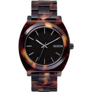 Nixon time teller tortoise shell watch