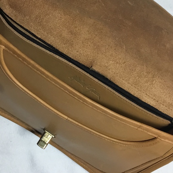 Michael Green Tan Structured Leather Bag - Picture 4 of 4