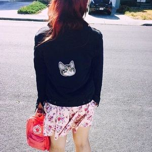 Brandy Melville Annalee Jacket x Kitten Patch