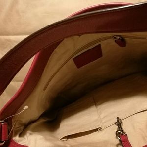 Coach leather shoulder bag