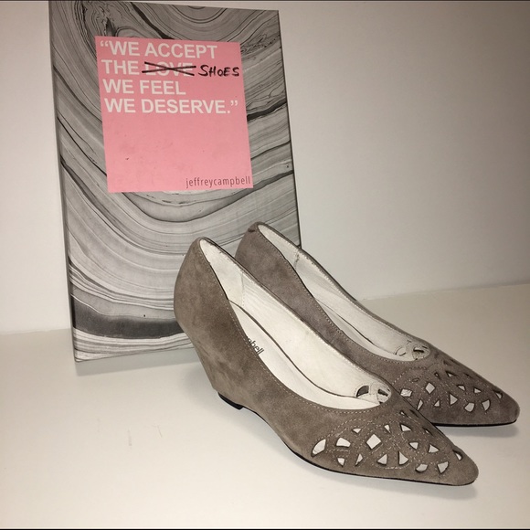 Jeffrey campbell HANSA suede wedge heel