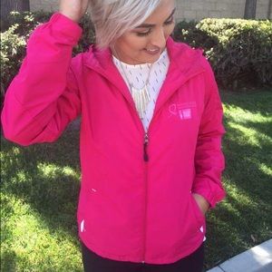 NWT Making Strides Pink/Fuschia Windbreaker Jacket