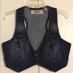 Nine West denim vest, M
