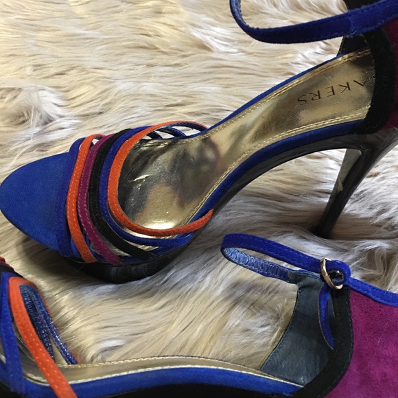 Bakers Platform Scrappy Suede Sandal no box - Picture 2 of 4