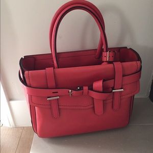Reed Krakoff pink red Boxer Tote