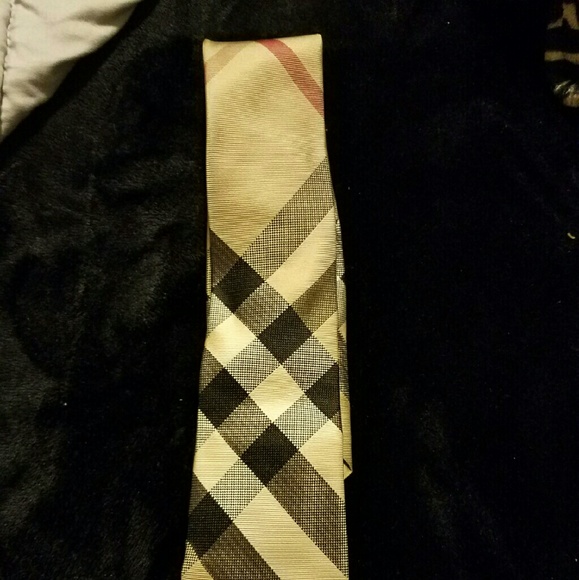 Burberry London woven silk tie