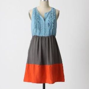 Anthropologie Moulinette soeurs color block dress
