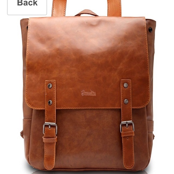 Faux Leather Backpack