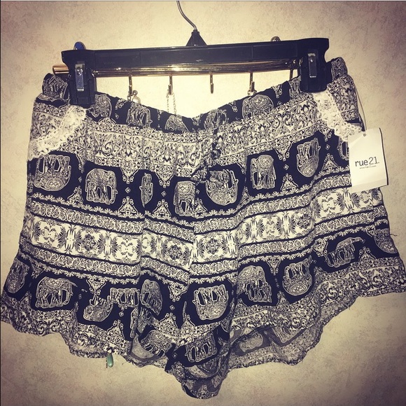 Never before worn Rue 21 elephant shorts