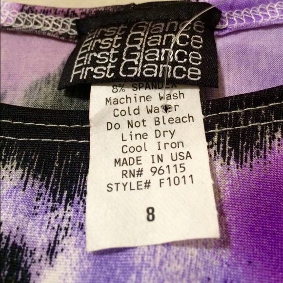 8 Misses First Glance 92%Polyester 8%Spadex Dress - Picture 3 of 4