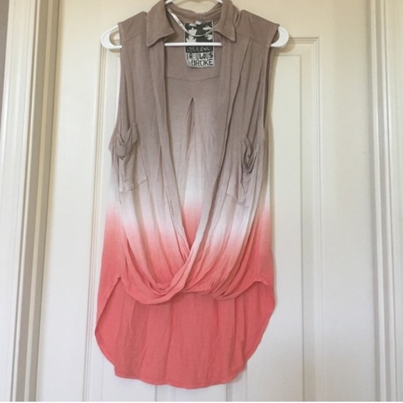 Young Fabulous and Broke ombre top - Picture 1 of 2