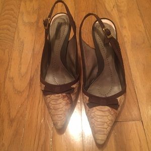 Garolini Snakeskin Slingbacks