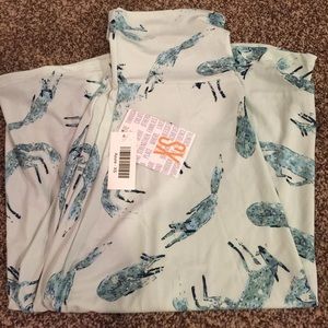 Lularoe xs azure skirt foxes