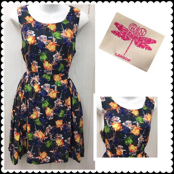 Floral dress by ORION LONDON Sz Small