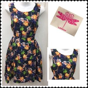 Floral dress by ORION LONDON Sz Small