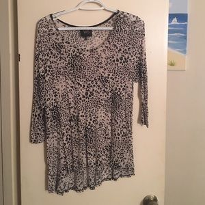 Leopard print top