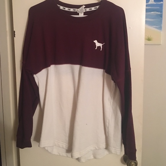 VS Pink crew neck sweatshirt