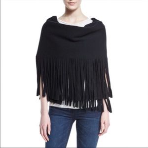 Burberry Fringe Wool/Cashmere Scarf