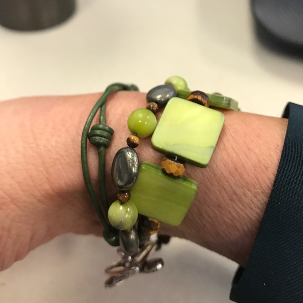 Silpada, 925 sterling gemstone bracelet