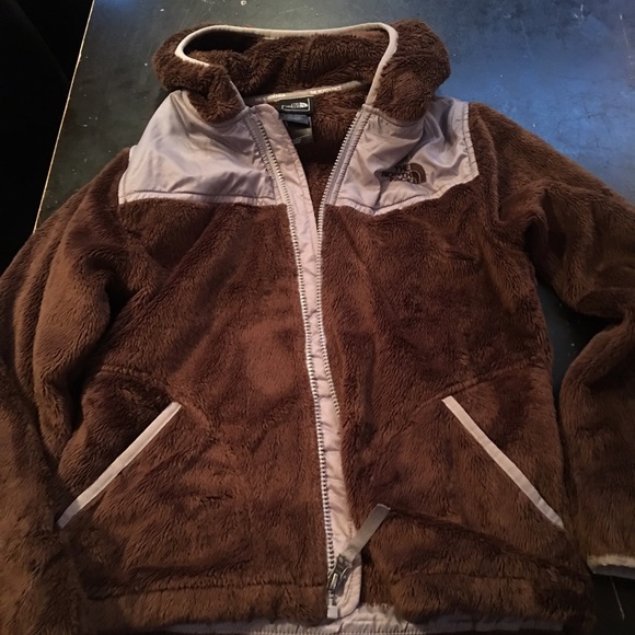 Girls North face hooded jacket