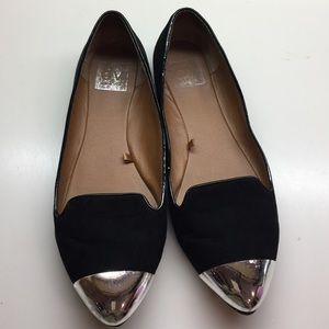 Dolce Vita suede w/silver tip flats size 8