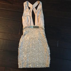 Bebe party sequin party dress XXS. New