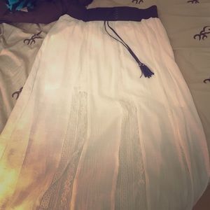 White beach skirt