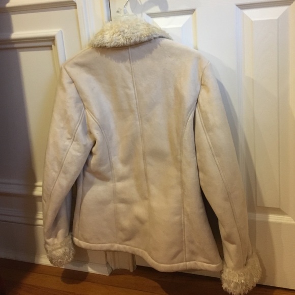 Winter White Ultra Soft Suede Jacket - Picture 3 of 4