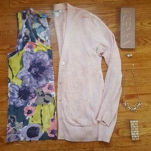 Old Navy Peach Boyfriend Cardigain