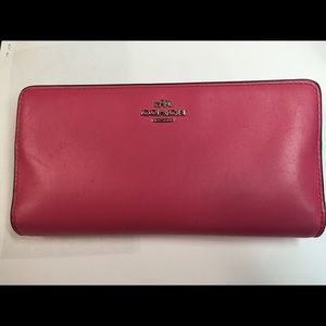 Coach Cerise leather wallet REDUCED