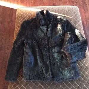 100% Real Rabbit Fur bomber!