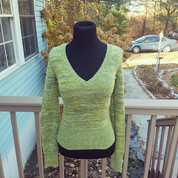 Sweaters - Knitted Light Green Sweater
