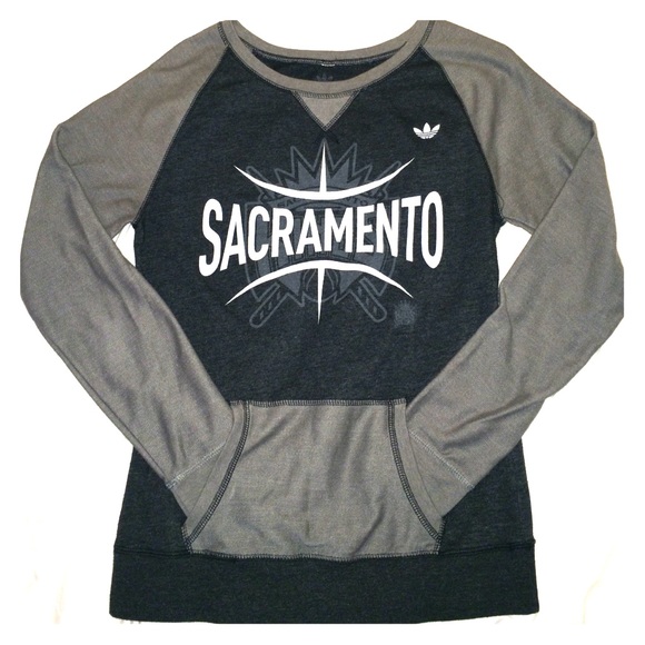 Adidas Sacramento Kings sweatshirt.
