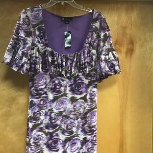 Purple & White Pullover dress👗