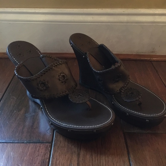 Brown Jack Roger Wedges