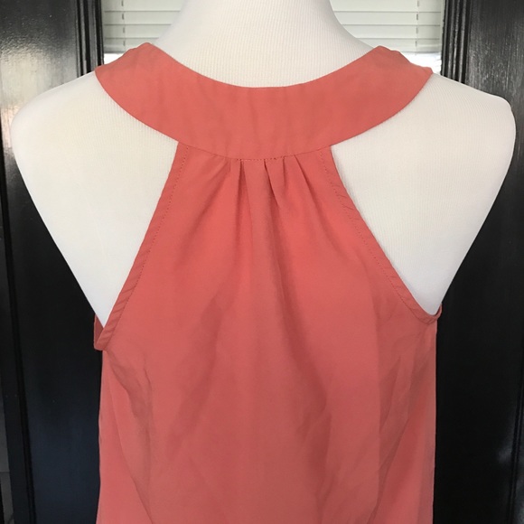 Salmon Sleeveless Blouse - Picture 2 of 2