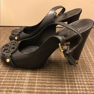 Tory Burch Strappy Sandals With Thick Heels