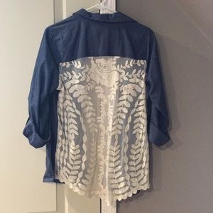 NWOT Blue Jean Button Up