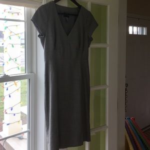 NWOT JCrew Cap Sleeve Gray Wool Dress